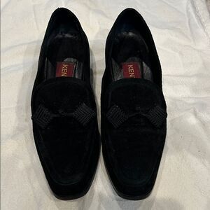 Kenzo ladies slip on loafers suede with embellishment size 5 1/2